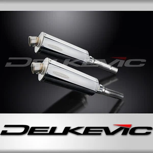 Ducati Monster 620 2002-2006 Slip On 14" Oval Stainless Exhaust Muffler Kit - Picture 1 of 5