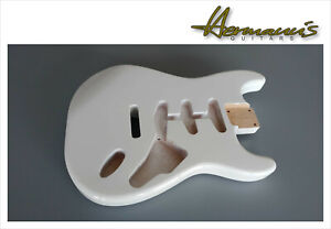Stratocaster Erle/ Alder Replacement Body, SSS Route, Finish Arctic White