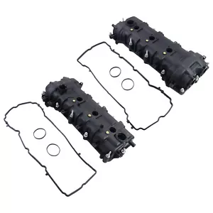 Pair Valve Covers w/ Gaskets For Dodge Ram Jeep Cherokee Chrysler 300 3.6L 11-19 - Foto 1 di 12