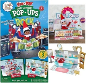 The Elf on the Shelf Insta-Moment Pop-Ups mit 3 lustigen Kulissen & Zubehör NEU - Bild 1 von 2