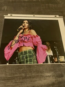 Dua Lipa Signed 8x10 With Dual COAs - Picture 1 of 3