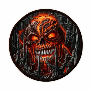 Bloody Werewolf Patch Iron-on Applique Halloween Badge Creature Spooky Legend - Picture 1 of 12