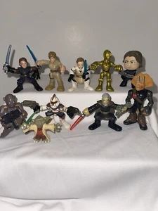 Star Wars Galactic Heros Hasboro Imaginext Figures Mini Funko Pop Lot Of 10 - Picture 1 of 11
