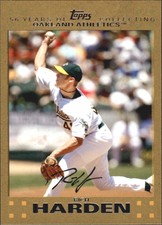 2007 (ATHLETICS) Topps Update Gold #122 Rich Harden /2007