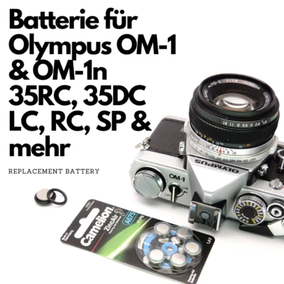 AUSGEKNIPST Batería apagada y adaptador PX625 para Olympus OM1 N 35 RC 35 DC LC RC SP