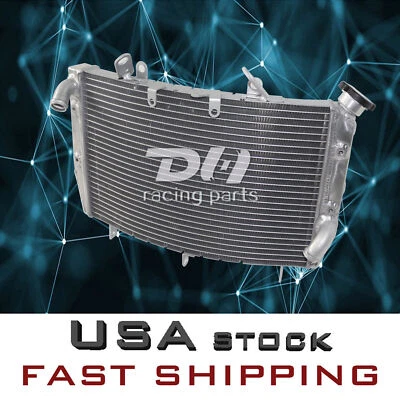 Radiador de aluminio para Yamaha YZFR6 YZF-R6 2006-2016 2007 2008 superficie curva ajuste Foto 1 de 4