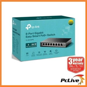 NEW TP-Link TL-SG108PE V5 8-Port Gigabit Easy Smart Switch 4-Port PoE+ 1000Mbps - Picture 1 of 9