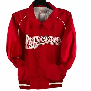 Princeton Tigers Jacke Damen XL Ripon Athletics rot Druckknopf Mesh gefüttert USA - Bild 1 von 6