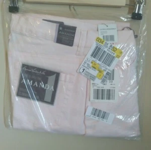Gloria Vanderbilt AMANDA Rose Pink Original Slimming Jeans 10 Average NWT SEALED - Picture 1 of 5