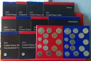6 Set LOT 2011 P & D Uncirculated US Mint Sets - Original Mint Packaging - Picture 1 of 1