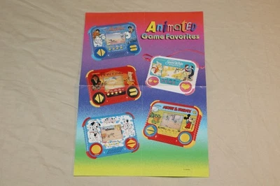 Vintage 1994 Tiger Electronics Animated Game Favorites Paper Insert Disney - Image 1 of 2