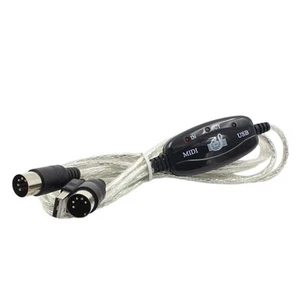 Adaptateur De Câble D'interface USB Vers MIDI MIDI In-Out Music Keyboard Piano - Photo 1/5