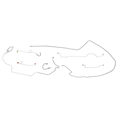 1970 Dodge Charger Complete Brake Line Set Kit Power Drum Dana Axle OE Steel - Image 1 of 4