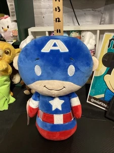 Hallmark Itty Bittys Biggys CAPTAIN AMERICA 13In Soft Velour Plush NEW w/Tag - Picture 1 of 14