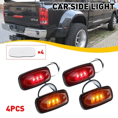 For 03-18 Dodge Ram 3500 2500 Dually Rear Fender Marker Bed Side LED Lights FZ Foto 1 de 4