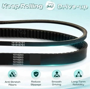 Club Car Starter Generator & Drive Belt DS Precedent Golf Cart 1016203 101916701 - Picture 1 of 4