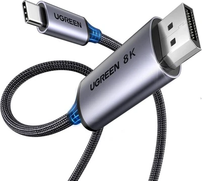 UGREEN Bidirectional USB C to DisplayPort 1.4 Cable 8K@60Hz 4K@240Hz DisplayPort - Image 1 of 4