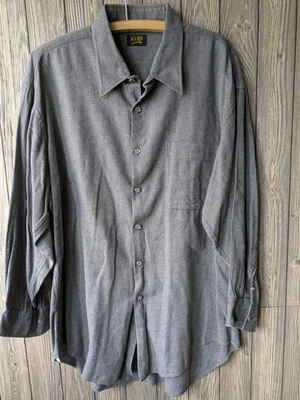Acorn Bob Goldfeder Shirt Mens Gray Long Sleeve Button Down Texture Size XL - Image 1 of 4