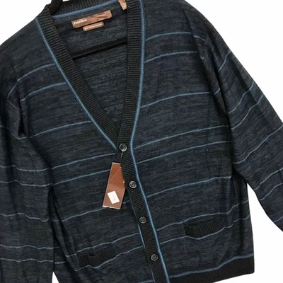 Perry Ellis Soft Touch Merino Cardigan Sweater NWT Academia Preppy Grandpa Sz XL - Image 1 of 4