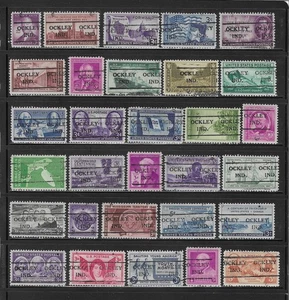 IN Precancelaciones: Ockley 716.5; Conmemorativos de la Era de 1940; 30 Diferentes - Imagen 1 de 1