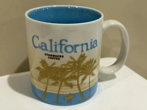 STARBUCKS 2011 California Collector Series Coffee Mug 16oz Palm Trees Cup - Picture 1 of 6