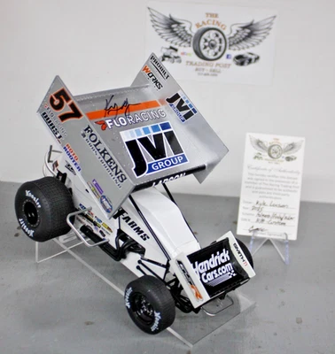 Kyle Larson JVI 2025 Finley Silver 1/18 ACME Custom Sprint Diecast Autografiado Foto 1 de 4