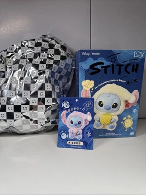 Miniso Stitch Eat Something Before You Sleep Plush (STRAWBERRY CONE) CONFIRMED - Image 1 of 4