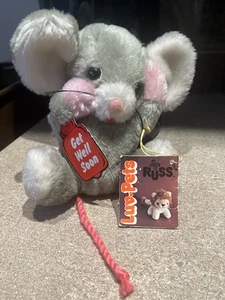 1979 Russ Lov Pets Berries Get Well Mouse Stuffed Plush Animal NWT - Picture 1 of 6