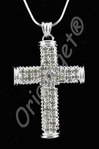COLLANA CIONDOLO CROCE STRASS 01 - Picture 1 of 1