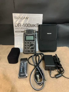 Tascam DR-100 MKII DR100MKII Black Digital PCM Recorder Portable Linear Working - Picture 1 of 5