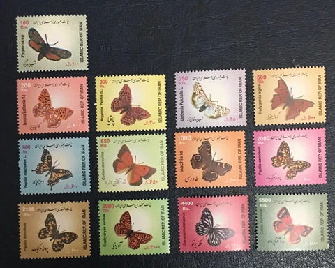 Worldwide,middle east Stamps,2003,, MNH, Sc#2858-69, Seri 11, Butterfly Cover
