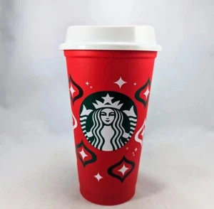 New! Starbucks Holiday 2023 Red Cup Day (16 oz) Reusable Hot Cup - Picture 1 of 5