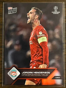 2021-22 Topps Now UEFA UCL #25 Jordan Henderson Liverpool FC - Picture 1 of 2