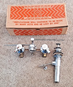 NEW Vintage Sayco 256-A Lava Ledge Shelf Mount 5-1/2" Center Lavatory Faucet NOS - Picture 1 of 11