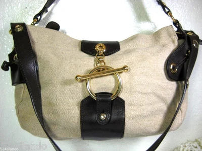  Bolso Hobo de Hombro Bidireccional Marni de Lona y Cuero Italia Foto 1 de 2