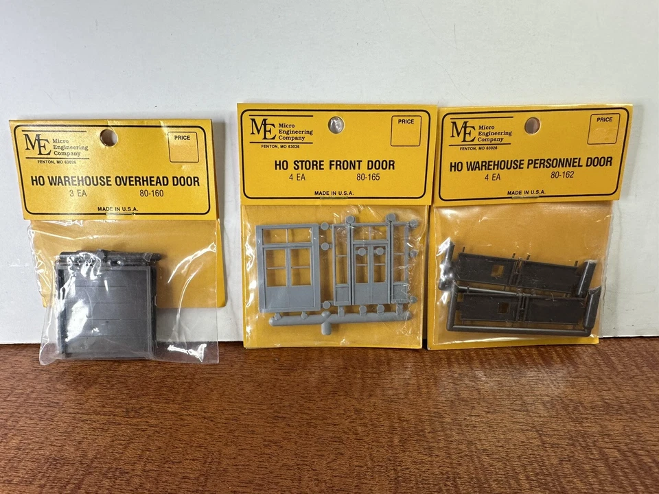 HO Scale Micro Engineering Door KIT Detail Parts 80-160 , 80-165 & 80-162 - Image 1 of 1