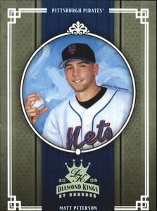 2005 (METS) Diamond Kings Gold #260 Matt Peterson /25