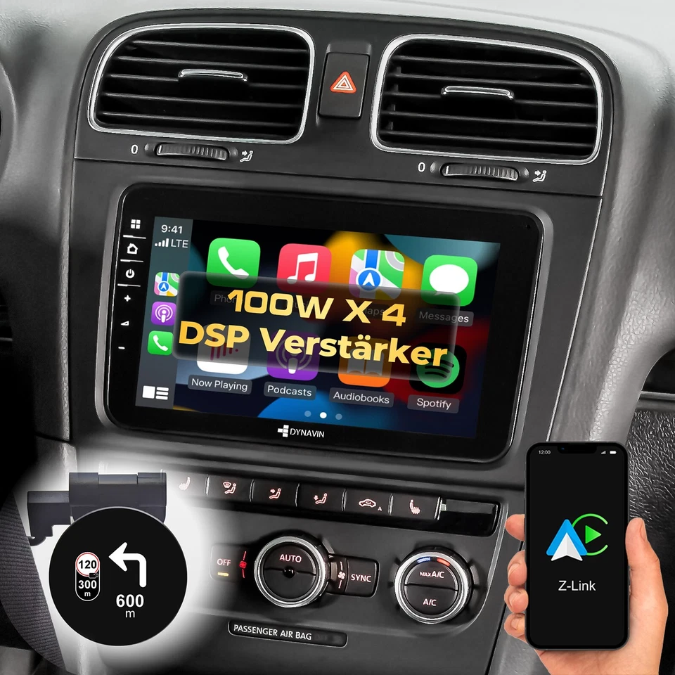 DYNAVIN Autoradio Navi für VW Passat Golf Tiguan Skoda mit Carplay Android Auto - Bild 1 von 4