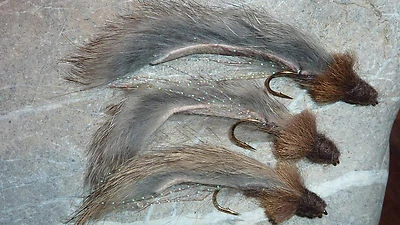 MAGIC-FLIES 3 pz. streamer BULLHEAD ruscello arcobaleno-trota di lago salmerino luccio salmone