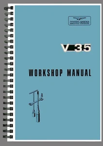 MOTO GUZZI V35 V 35 WORKSHOP MANUAL REPAIR TALLER SERVICE BOOK ON PAPER ENGLISH - Picture 1 of 3