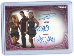 Tristar TNA ODB ROXXI 2009 triple autógrafo tarjeta automática #KA19 #31/75 - Imagen 1 de 2