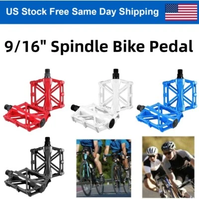DUNCHATY Mountain Bike Pedals 9/16" Aluminum CNC Bearing Bicycle Pedals Road Bike Pedals