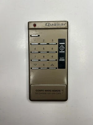 Quasar TR-18 Compu-Matic Remote for CRT TV TT5979TP, TU9968, WU9628YP, TL9990SP - Image 1 of 2