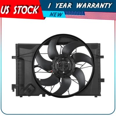 Conjunto de ventilador condensador radiador eléctrico para Mercedes-Benz CLK320 2003 2004 2005 Foto 1 de 4