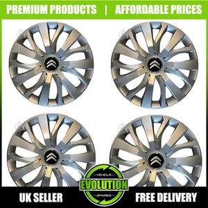 15" WHEEL TRIMS HUB CAPS COVERS TO FIT CITROEN BERLINGO 2008-2025 - Picture 1 of 3