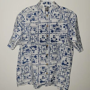 Vintage Chums Short Sleeve Button Up Shirt Men's Size XL Beach Hawaii - Picture 1 of 7