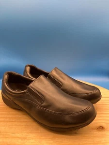 Safe T Step Slip-On Loafer Women's Sz 9M BLack Leather Lightweight Non-Slip - Picture 1 of 9