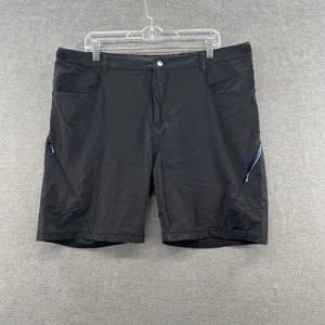 novara mens size XL black adjustable waist zipper pocket cycling shorts (no pad) - Picture 1 of 2