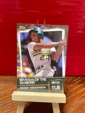 2020 Topps Warriors of the Diamond Gold #WOD7 Rickey Henderson #7 /50