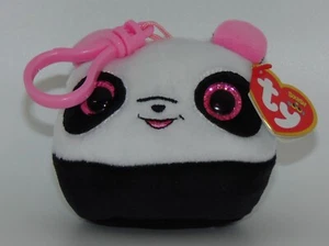 2022 TY Beanie Mini Squish-A-Boos BAMBOO Panda Key Clip Show Esclusivo! 3" nuovo con etichetta - Foto 1 di 2